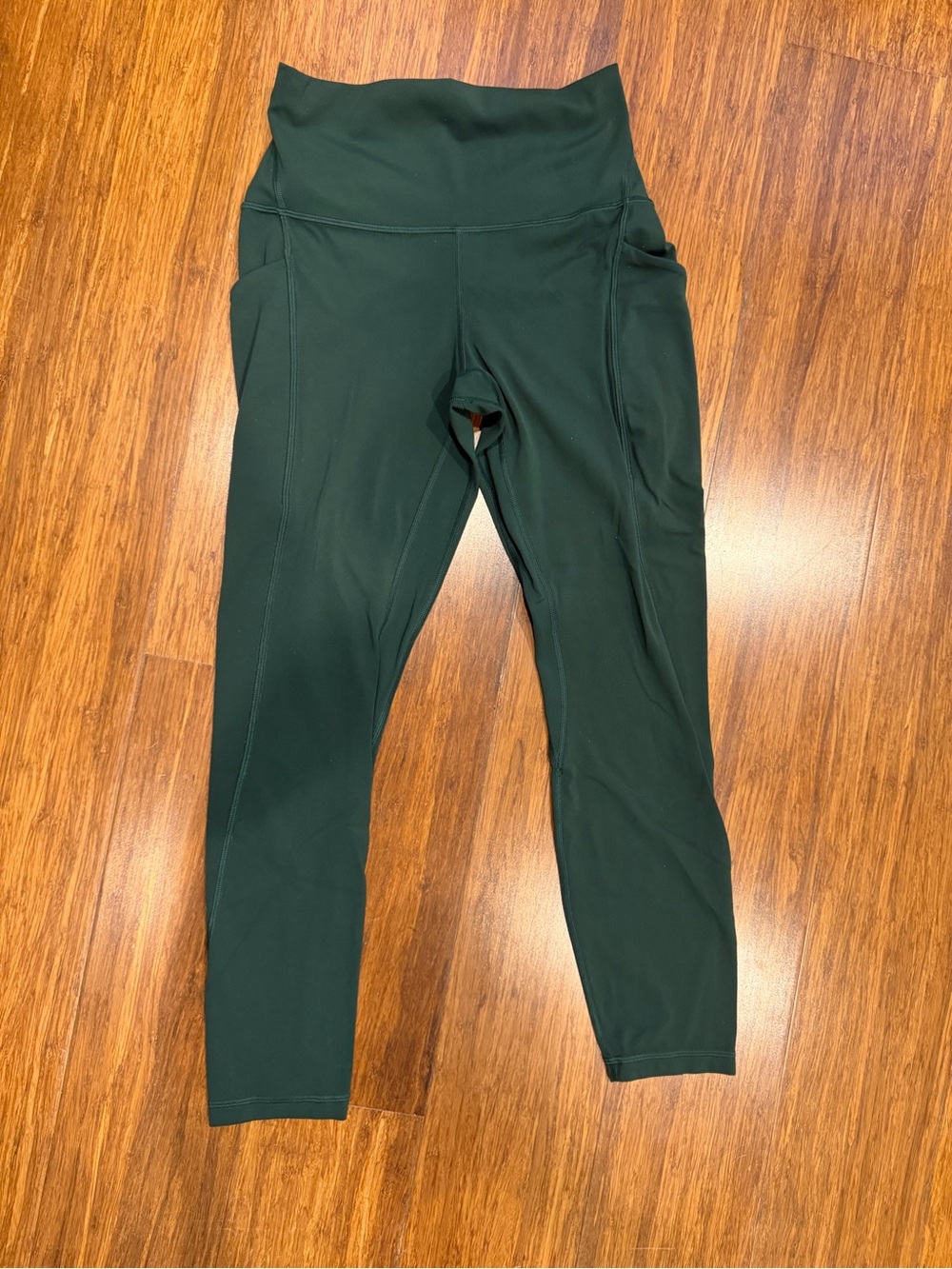 Lululemon High-Waist Dark Green Women's Performance Leggings